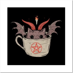 demon coffee Posters and Art